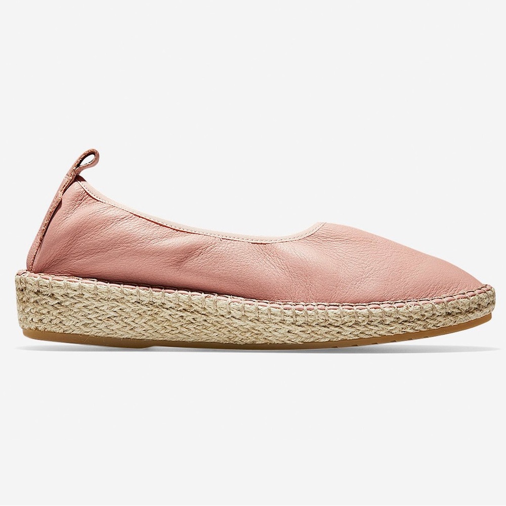 Cole Haan Grand.0S Pink Leather Espadrille Size 9.5B